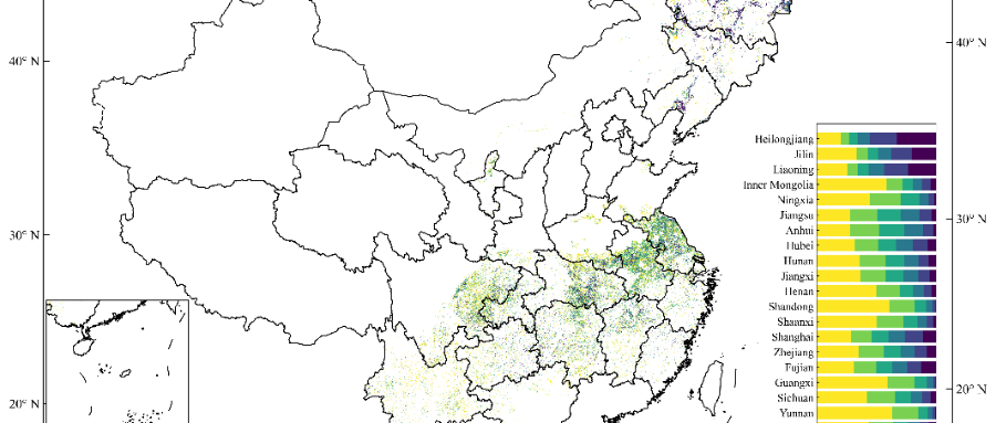 国家生态科学数据中心更新发布中国三大主粮作物空间分布数据集