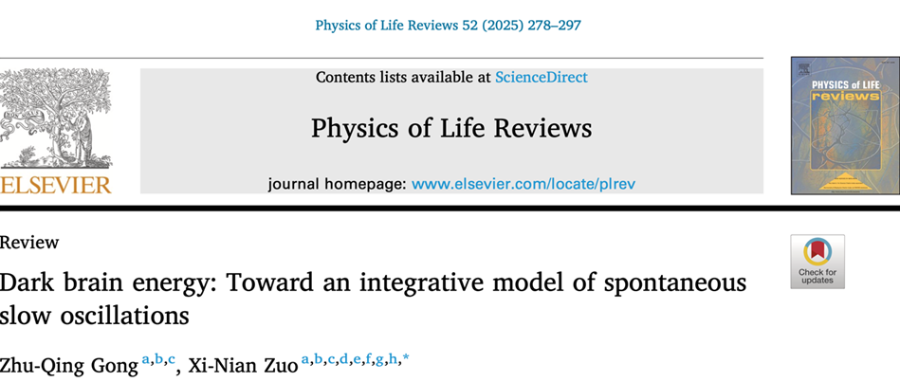 NBSDC“中国活体人脑成像共享数据库”在期刊《Physics of Life Reviews》发表研究论文