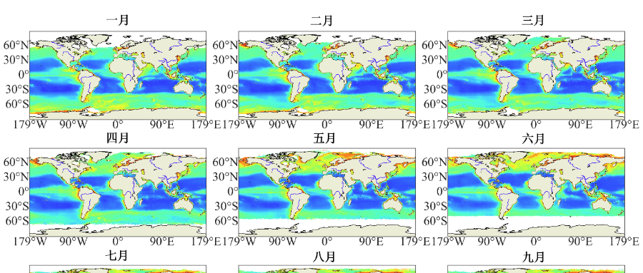 国家地球系统科学数据中心发布全球0.25°分辨率海洋颗粒有机碳浓度月平均遥感数据集（1997-2023年）