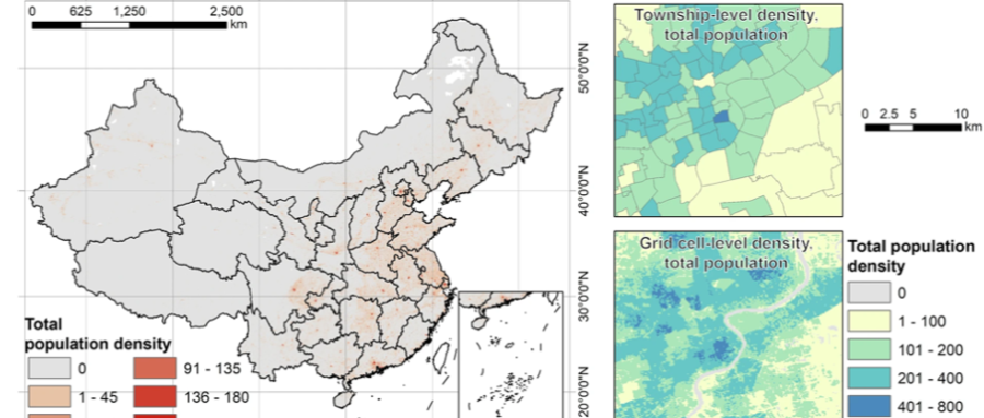 国家地球系统科学数据中心发布中国100m七普年龄分层人口网格数据集(2020年)