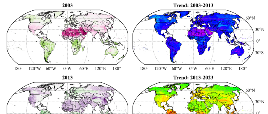 国家青藏高原科学数据中心发布全球1km分辨率大气二氧化碳浓度数据集（2003-2023）