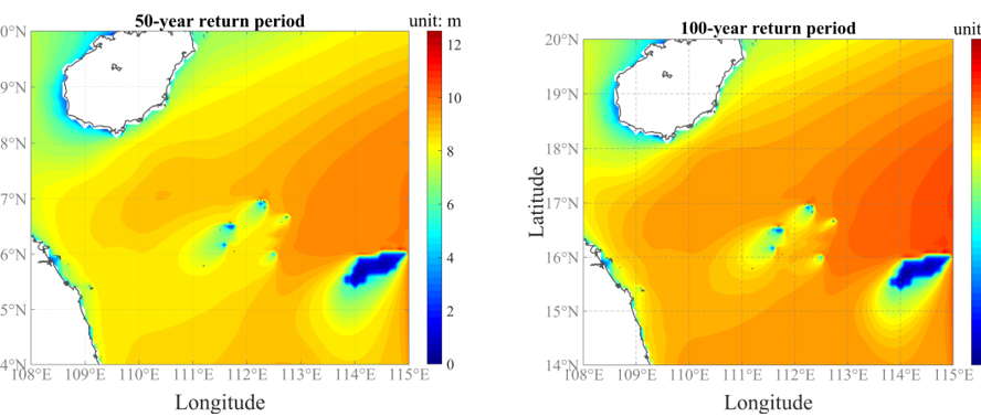 国家地球系统科学数据中心发布长时序南海海浪高分辨率模拟与智能订正数据集（1981-2021年）
