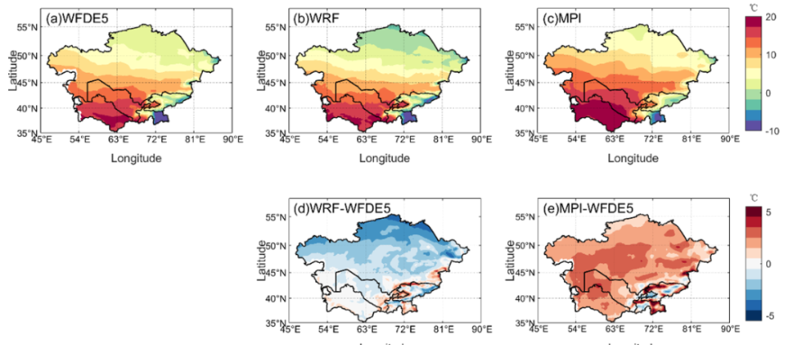 国家青藏高原科学数据中心发布中亚动力降尺度气候预估数据集