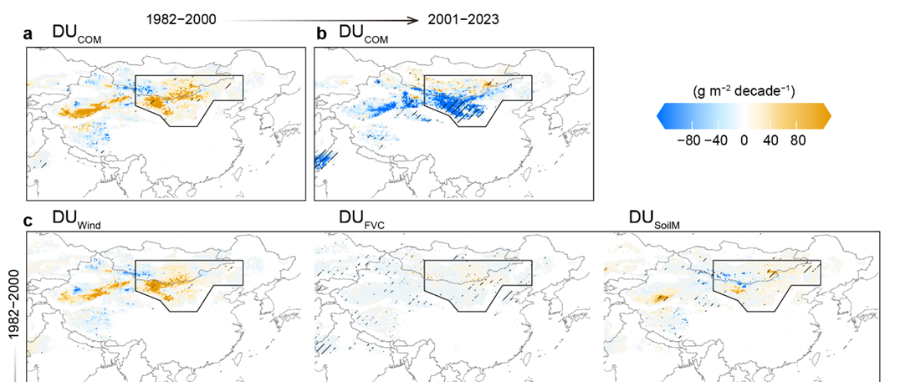 东亚沙尘排放历史变化及CMIP6情景驱动模拟数据在国家青藏高原科学数据中心发布